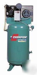 Champion 7.5 hp air compressor, 80 gal/vert. 230V/3PH.