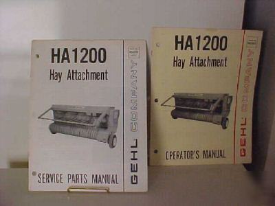 Gehl HA1200 hay attachment operator/service parts manua