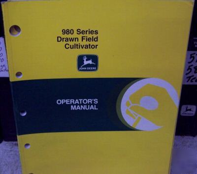 John deere 980 field cultivator operators manual