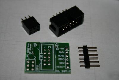 Avr isp programmer adapter kit 10 to 6 pin breadboard