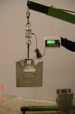 Crane-hanging-tension-load cell-industrial-scale 3000LB