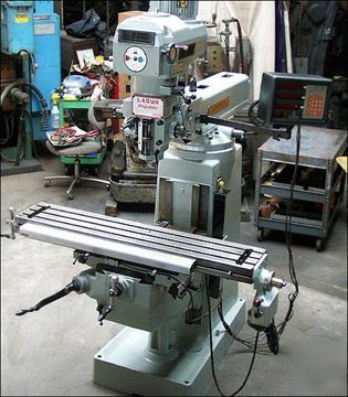 Lagun ftv-2 vertical milling machine w/ dro & feed