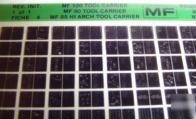 Massey ferguson 80-100 tool carrier parts microfiche mf