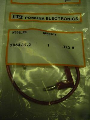 Pomona right angle plug patch cord