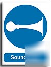 Sound horn sign-semi rigid-200X250MM(ma-041-re)