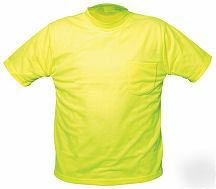 Ansi osha traffic safety tow t-shirt lime yellow xl