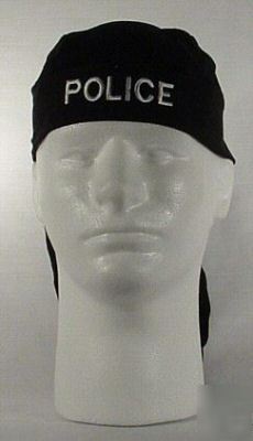 New police motorcycle durags (black) brand 