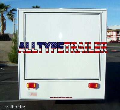 2008 enclosed cargo utility catering concession trailer