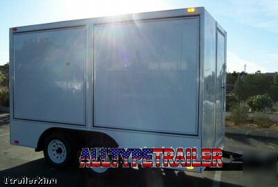 2008 enclosed cargo utility catering concession trailer