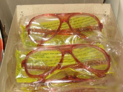 20 pairs american all safe safety glasses 