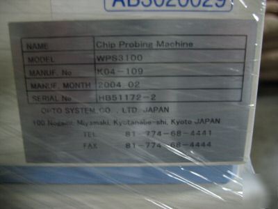 Chip pobing machine