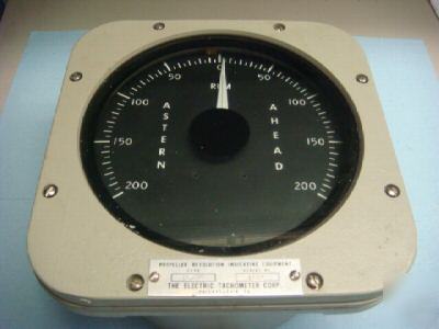 Electric tachometer co. propeller revolution tachometer