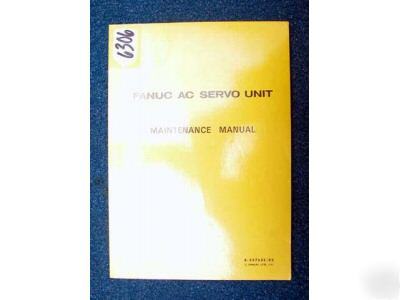 Fanuc maintenance manual for ac servo unit