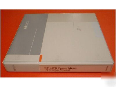 Hp 437B power meter operating manual - original
