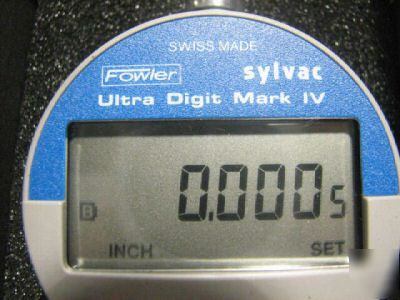 New fowler digital indictor sylvac ultra digit mark iv 