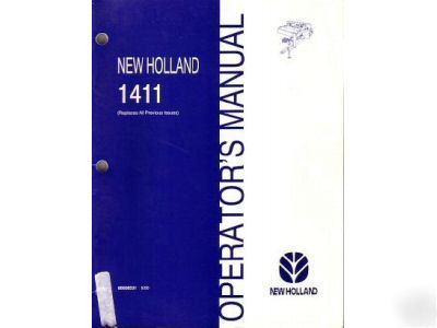 New holland 1411 windrower operator's manual 2000