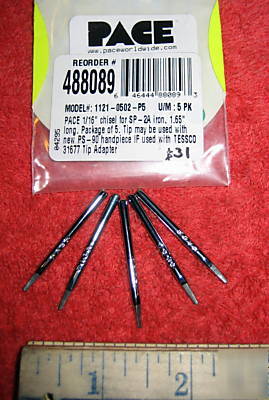 New pace sp-2A soldering tip ps-90 1121 1/16 chisel 5# 