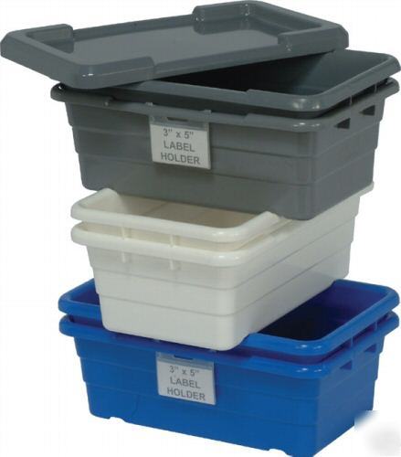 6 plastic tubs totes nesting storage containers bins 