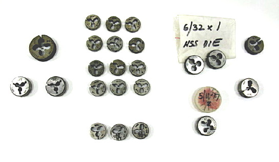 Adjustable round thread cutting dies usa 6-36 and more