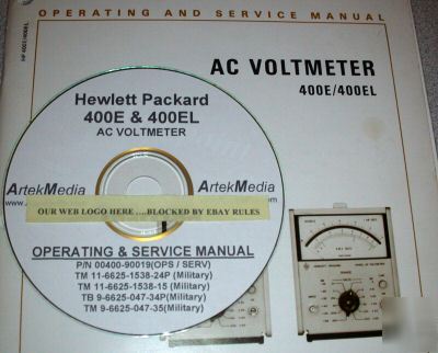 Hp 400E 400EL operating & service manual (commercial)