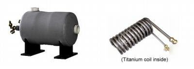 Thc-012 (1/2HP) titanium heat exchanger