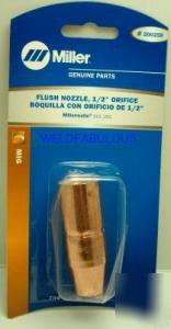 Miller 200258 nozzle .500 orf flush m-25 mig gun