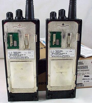2 motorola radius P110 radios 2-chan 5-watt 146-174 mhz