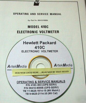 Hp 410C ops-service manual set (transistors & tubes)
