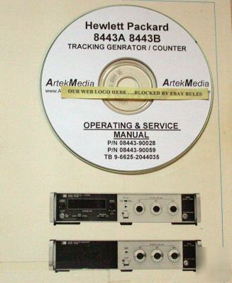 Hp 8443A & 8443B operating & service manuals (3)
