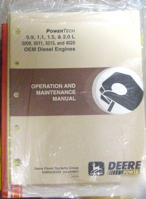 John deere 3009 3011 3015 4020 oem diesel engine manual