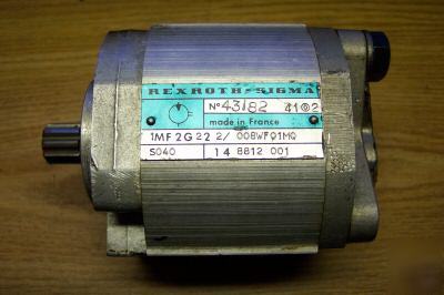 New rexroth-sigma hydraulic pump, vintage #43182 