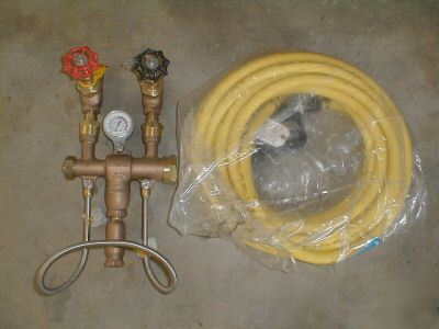 New strahman m-5000 mixing valve & 50' hose/nozzle 