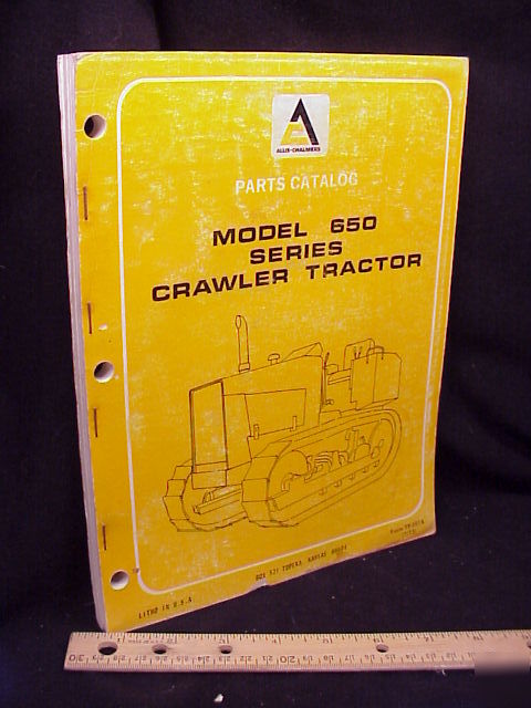 1973 allis-chalmers 650 crawler tractor parts manual