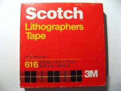 3M 616 scotch lithographers tape 1/4