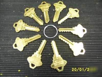 Locksmith space & depth keys schlage 5-pin SC1 lot