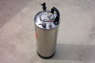 Stainless steel pressure tank canister - quality 5 gal