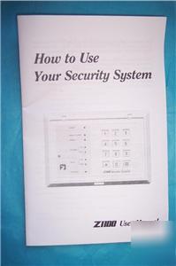 Moose user manual Z1100 home security alarm eet