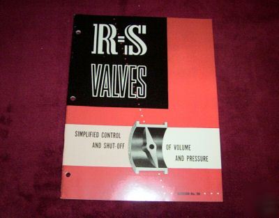 1953 r-s valves catalog no. 20, near mint condition