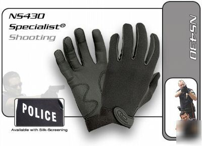 Hatch specialist shooting gloves - police logo lg