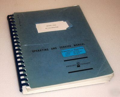Hp / agilent 745A operation & service manual 