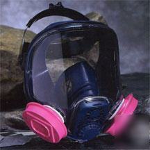 New survivair willson 8600 full face respirator-medium-- 