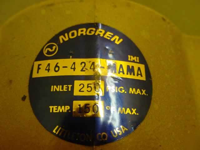 Norgren hydrocarbon vapor absorption filter F46424MAMA