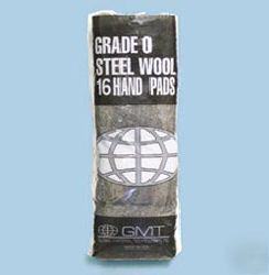 Industrial-quality steel wool hand pads-#0000 finest