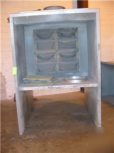 Jbi inc. industrial paint spray booth with extra piping