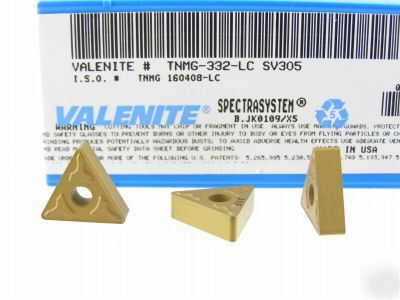 New 180 valenite tnmg 332-lc SV305 carbide inserts P037