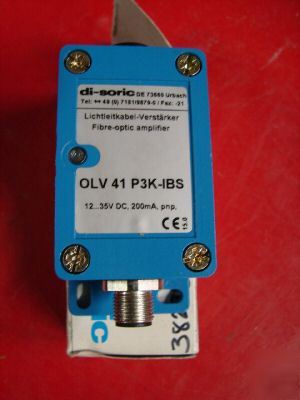 New di-soric fiber optic amplifier 12-35 vdc olv 41