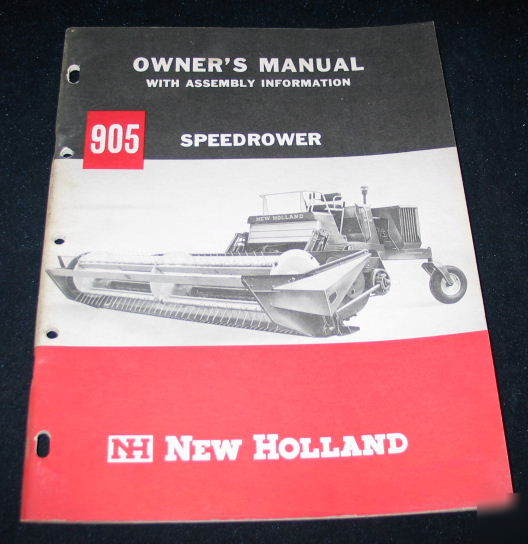 New holland speedrower 905