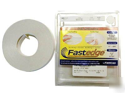 50Â¿ roll of white peel & stick edgebanding by fastcap