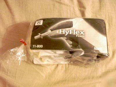 Ansell hyflex foam gloves 11-800 sz 8 (12 pair)