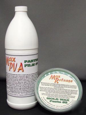 Mold release combination kit wax and pva parting film